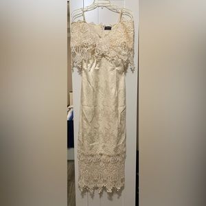 Cache ivory formal dress, vintage